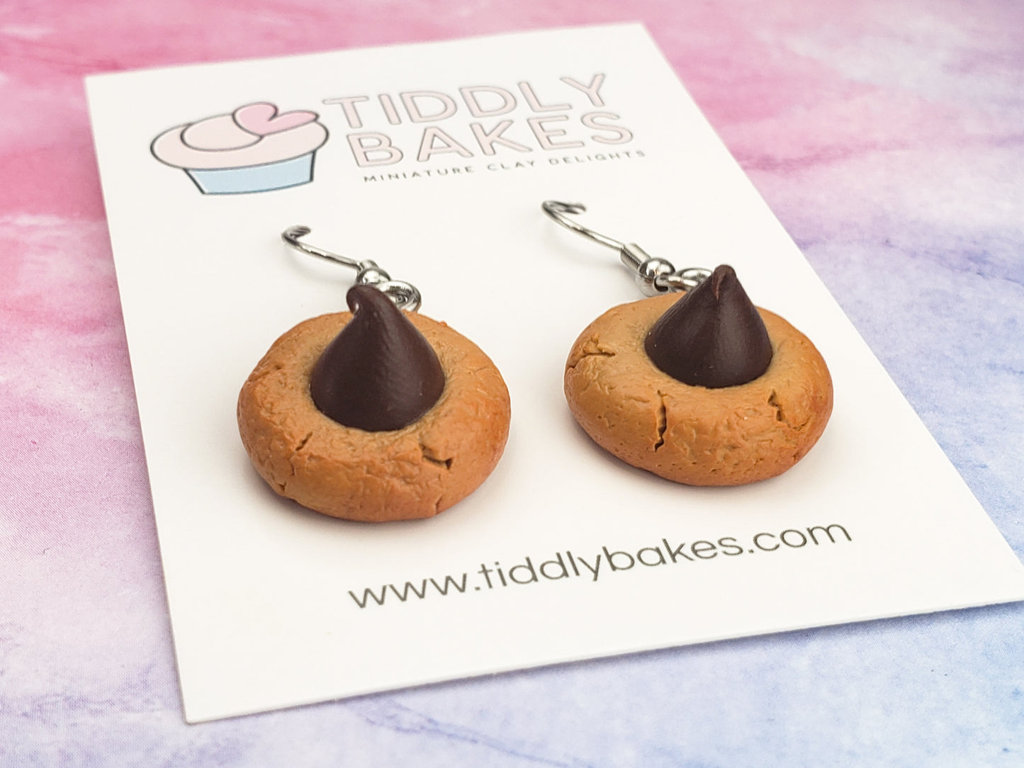 Peanut Butter Blossom Cookie Earrings