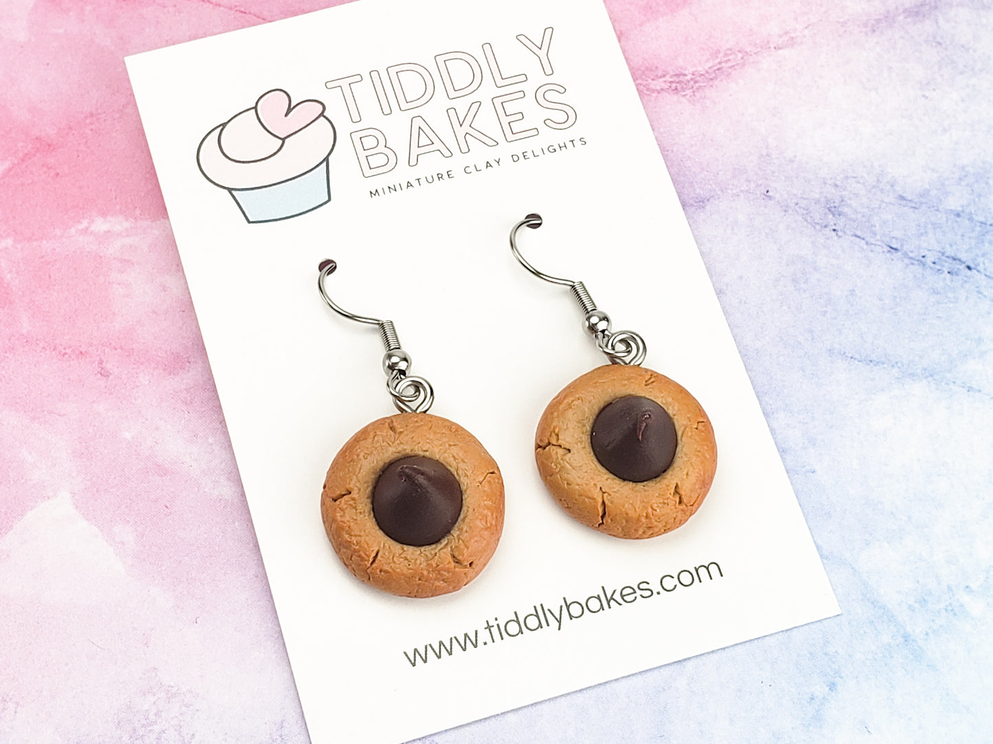Peanut Butter Blossom Cookie Earrings