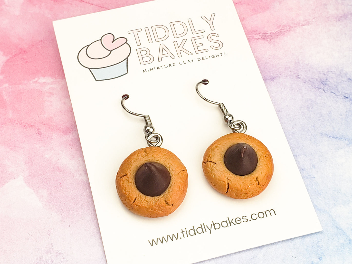Peanut Butter Blossom Cookie Earrings