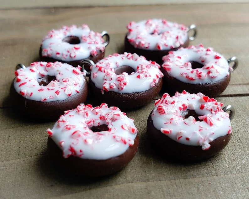 Peppermint Chocolate Donut Charm