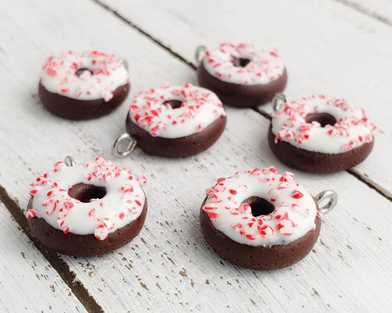 Peppermint Chocolate Donut Charm