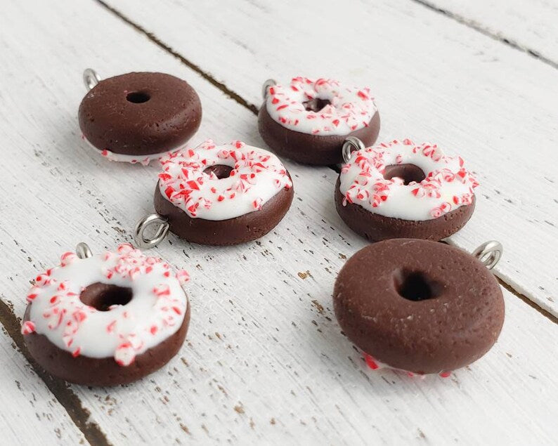 Peppermint Chocolate Donut Charm