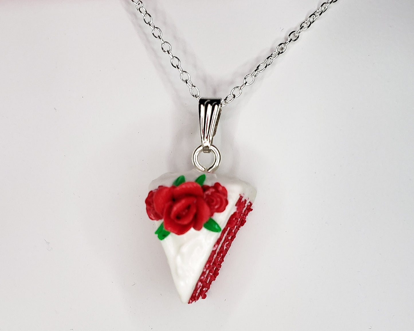 Red Velvet Cake Necklace