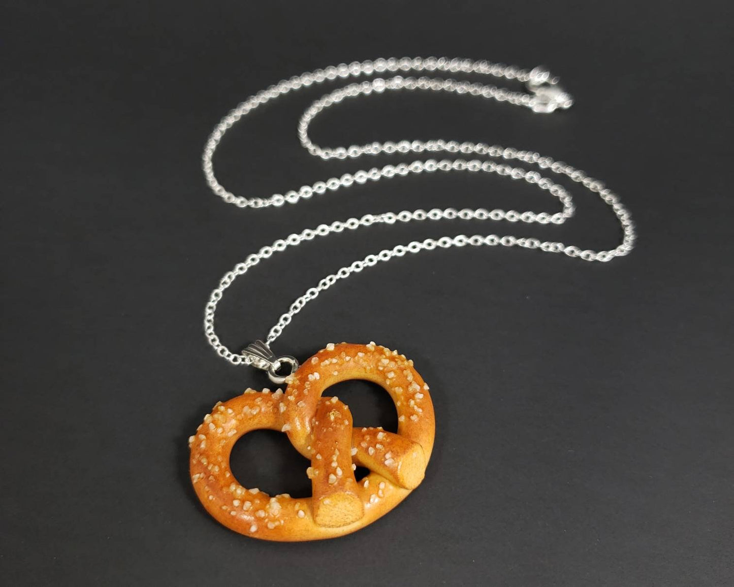 Salted Pretzel Necklace