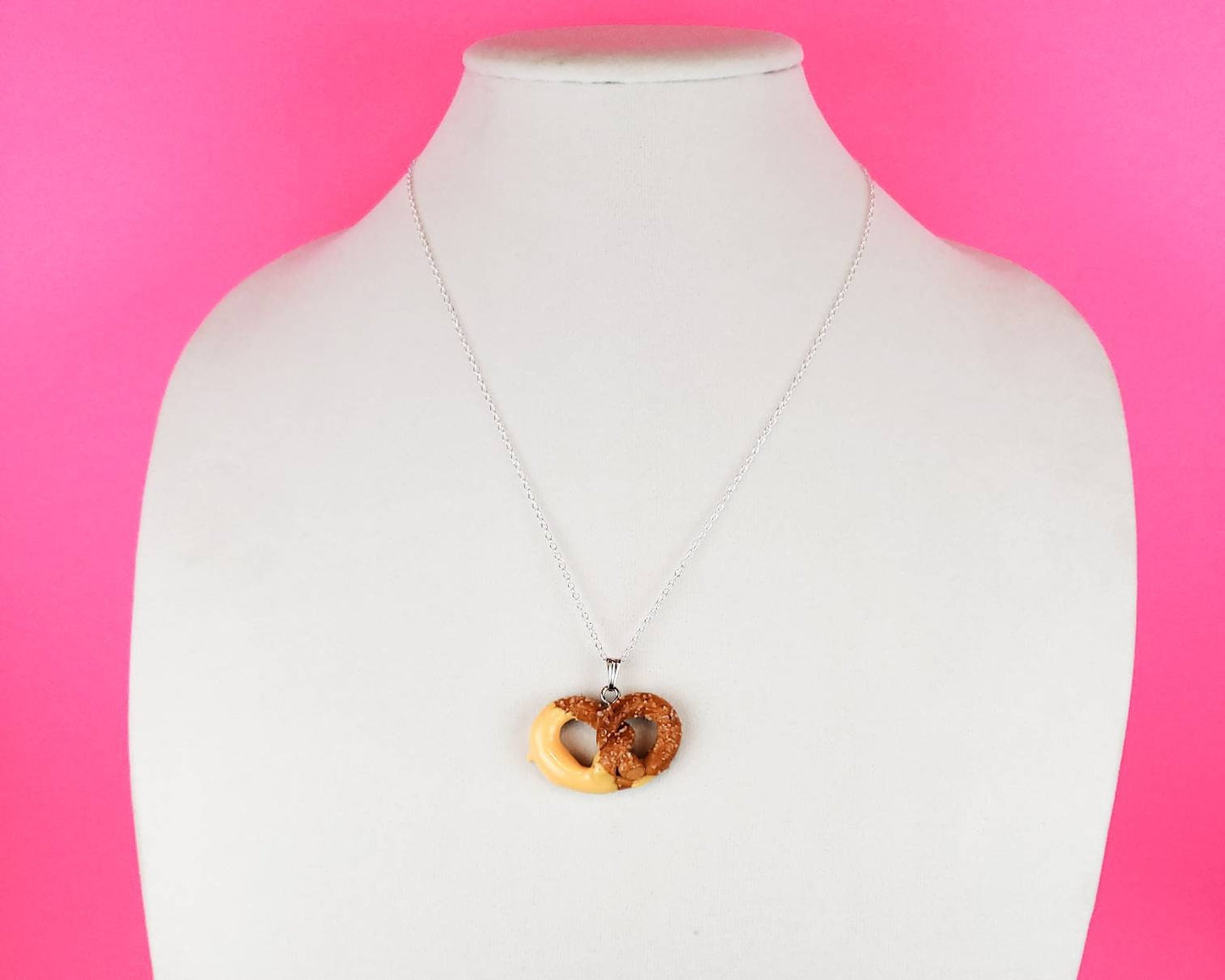 Cheese Pretzel Necklace