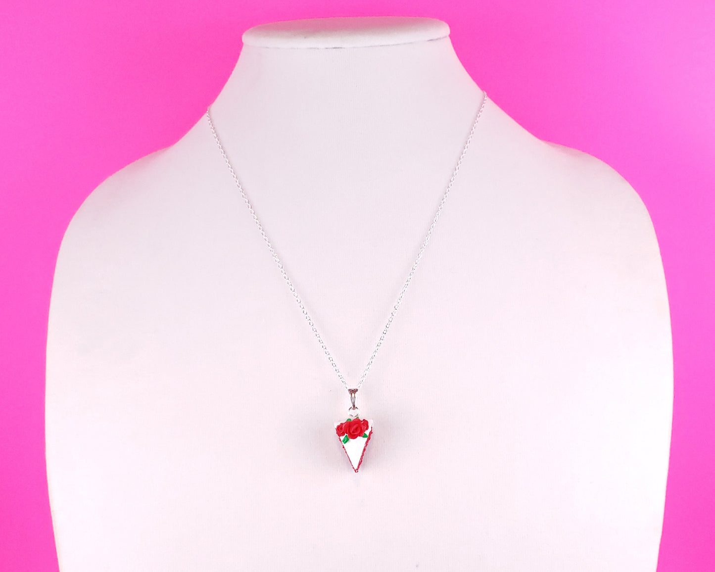 Red Velvet Cake Necklace