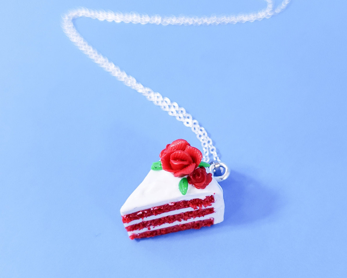 Red Velvet Cake Necklace