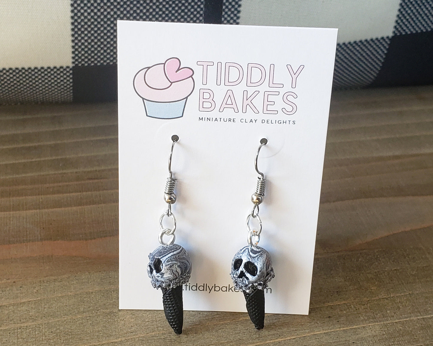 Skull Ice Cream Earrings