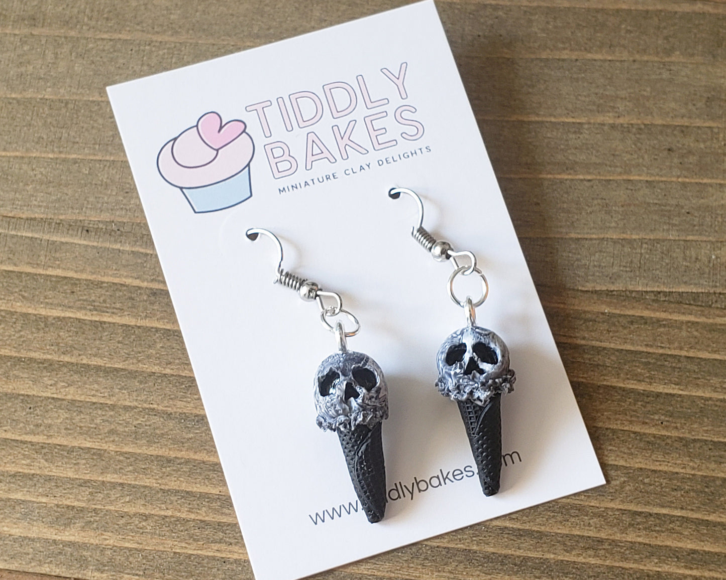 Skull Ice Cream Earrings