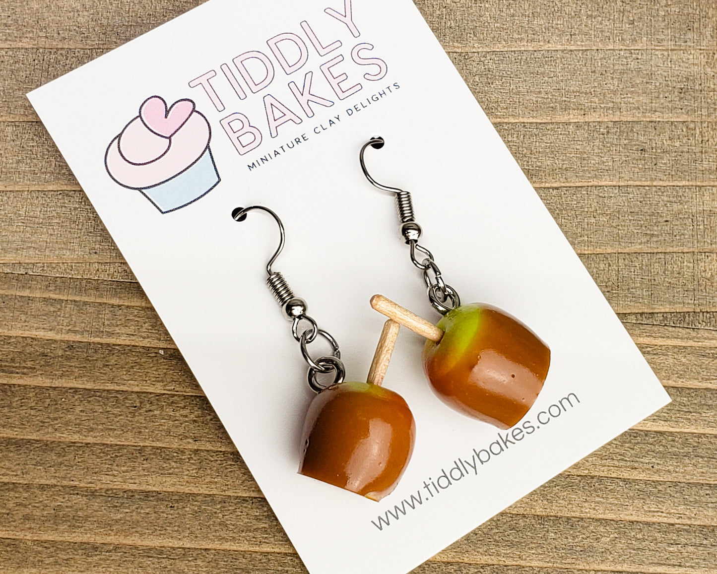 Caramel Apple Earrings