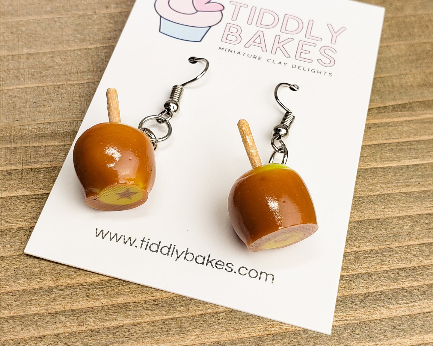 Caramel Apple Earrings
