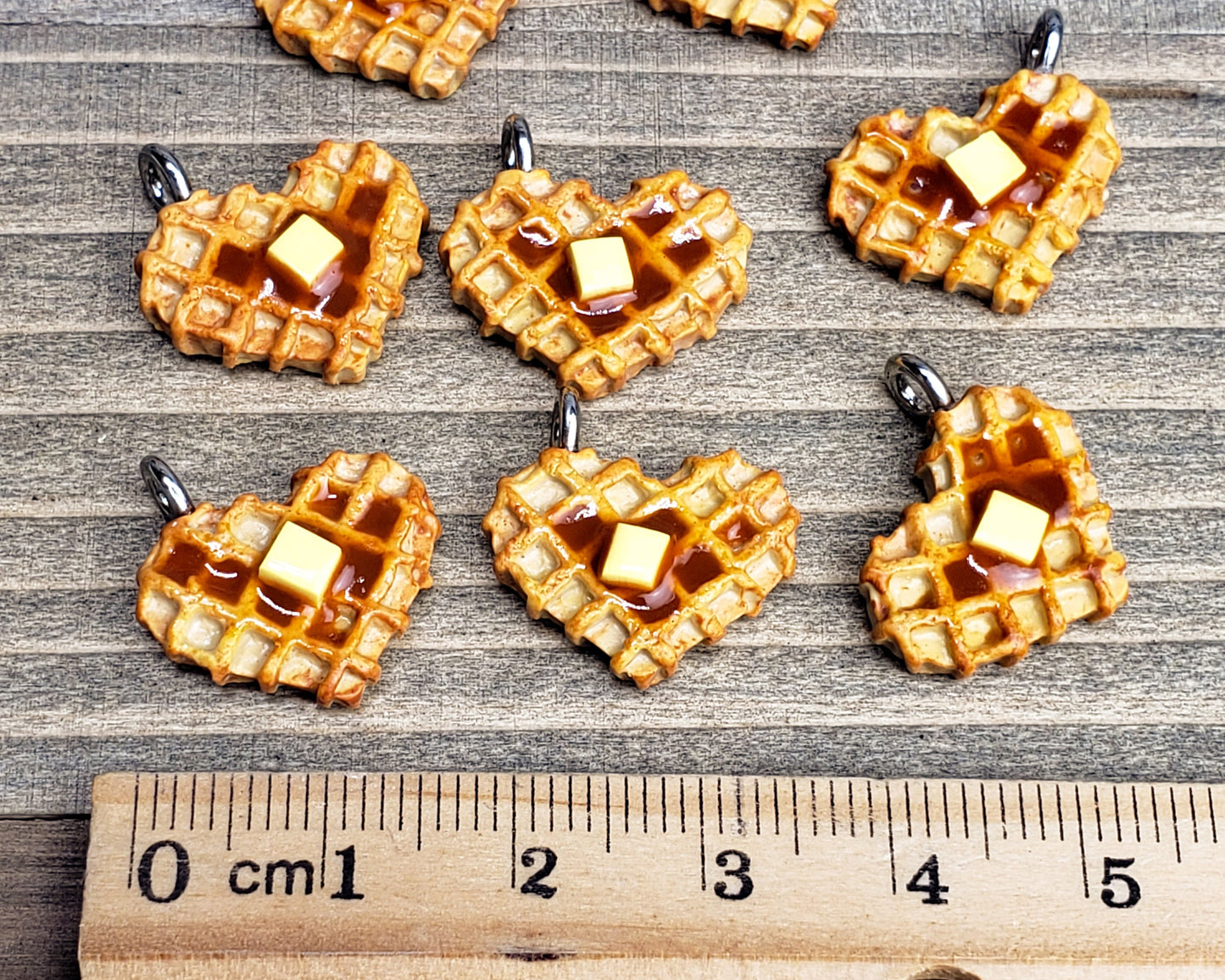 Heart Waffle Charm