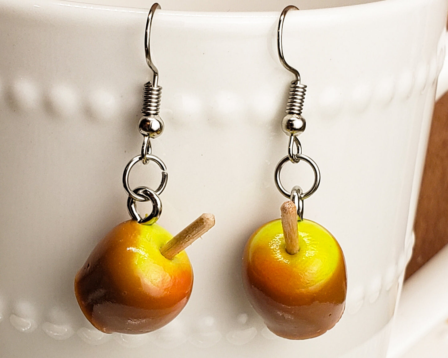 Caramel Apple Earrings