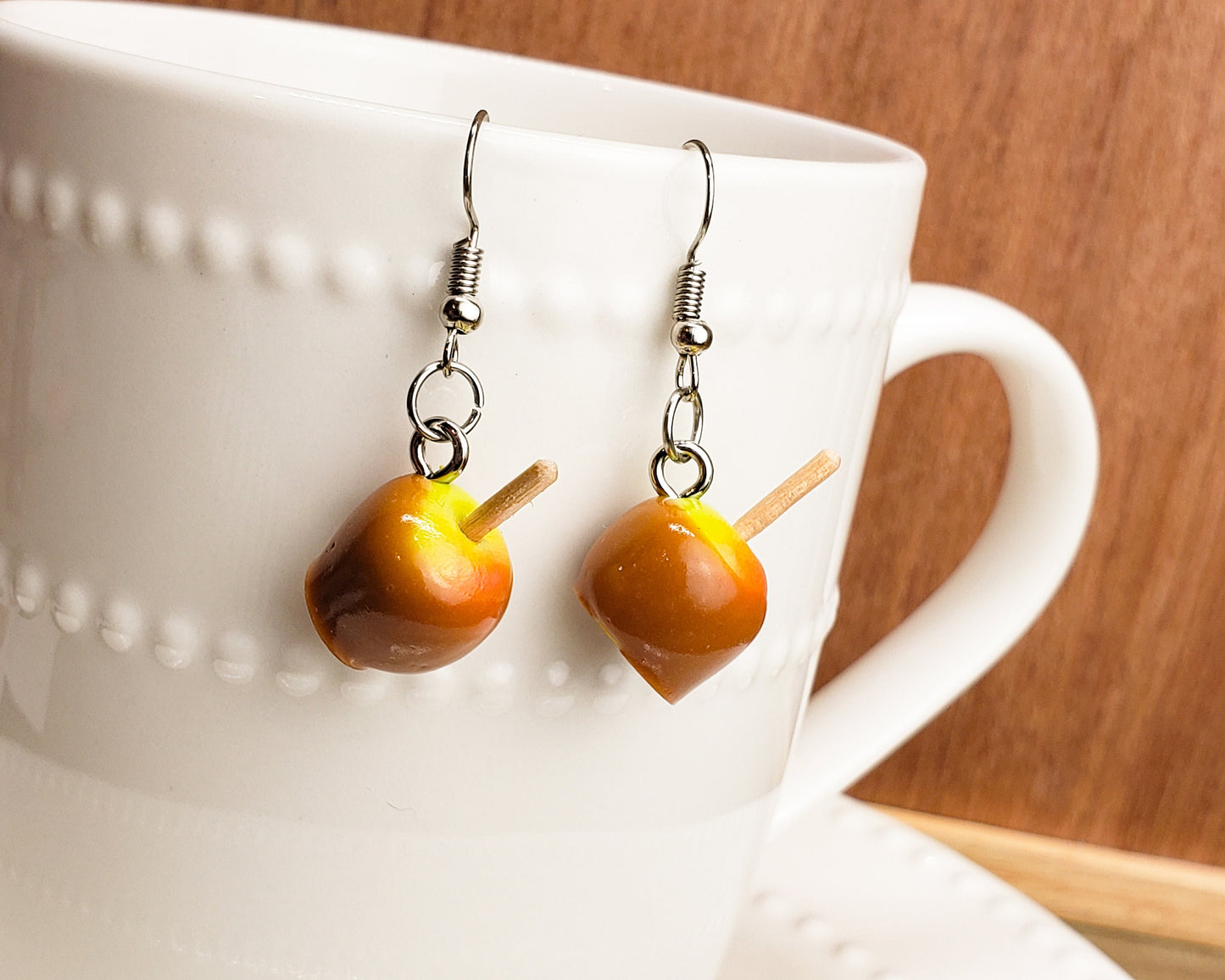 Caramel Apple Earrings