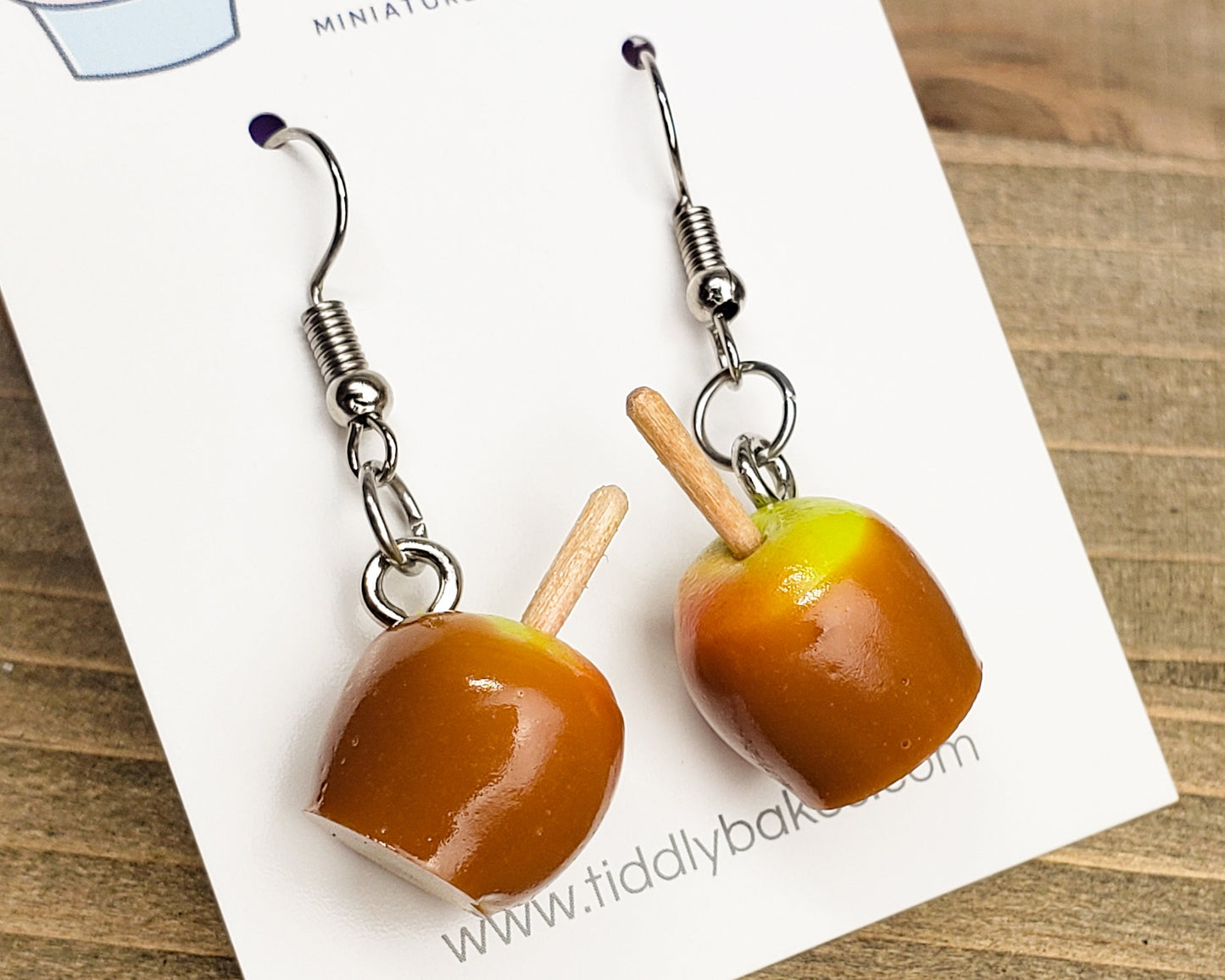 Caramel Apple Earrings