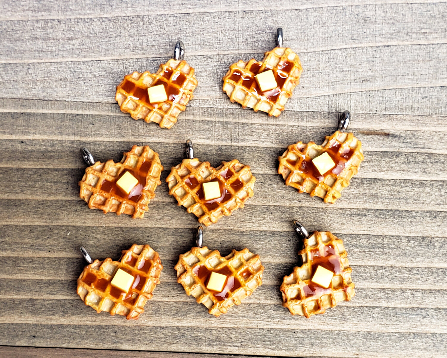 Heart Waffle Charm