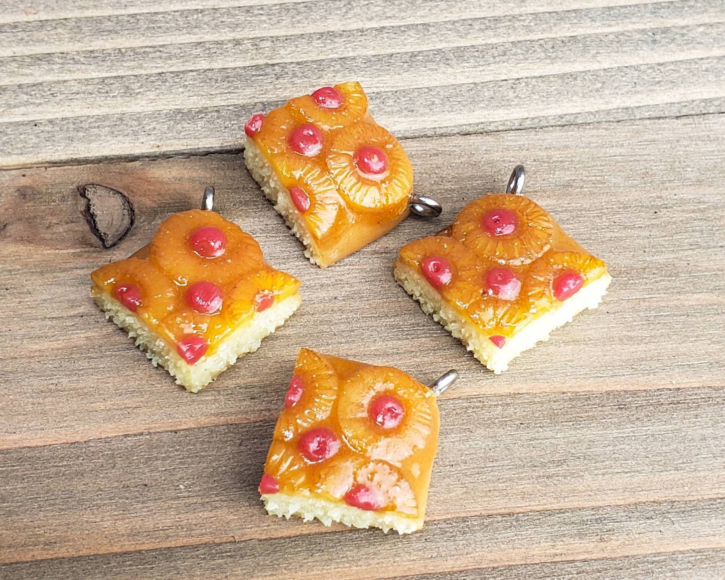 Pineapple Upside Down Cake Charm