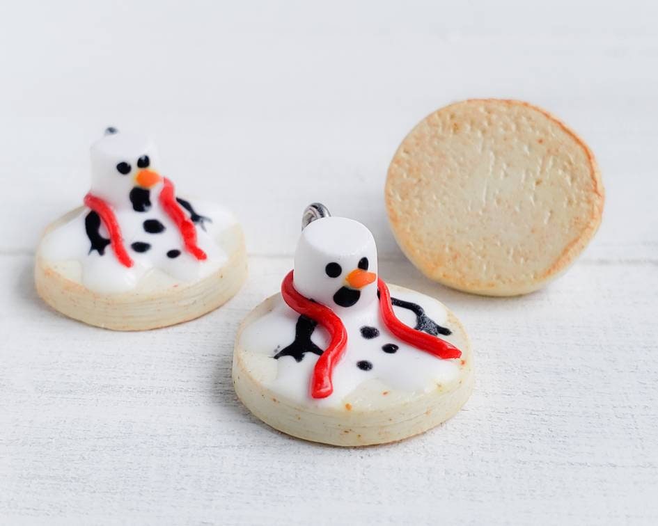 Melting Snowman Sugar Cookie Charm