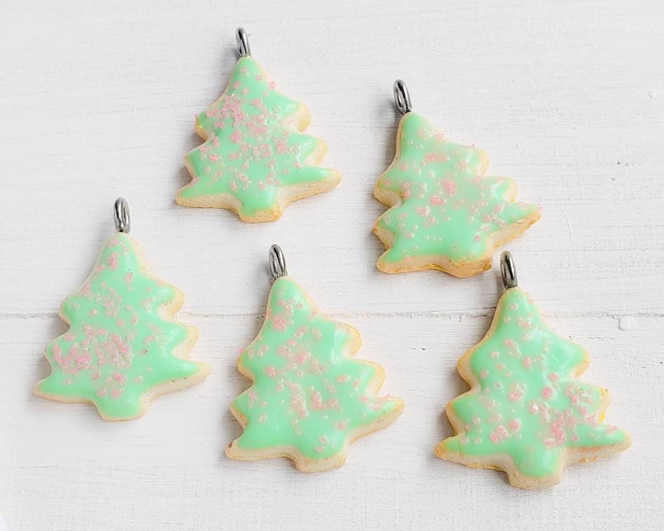 Christmas Tree Sugar Cookie Earrings