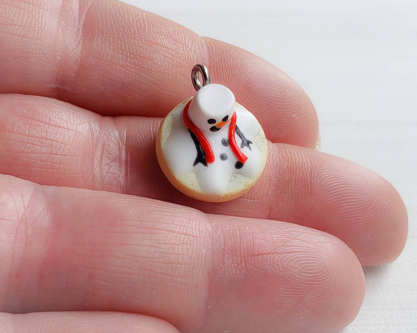 Melting Snowman Sugar Cookie Charm