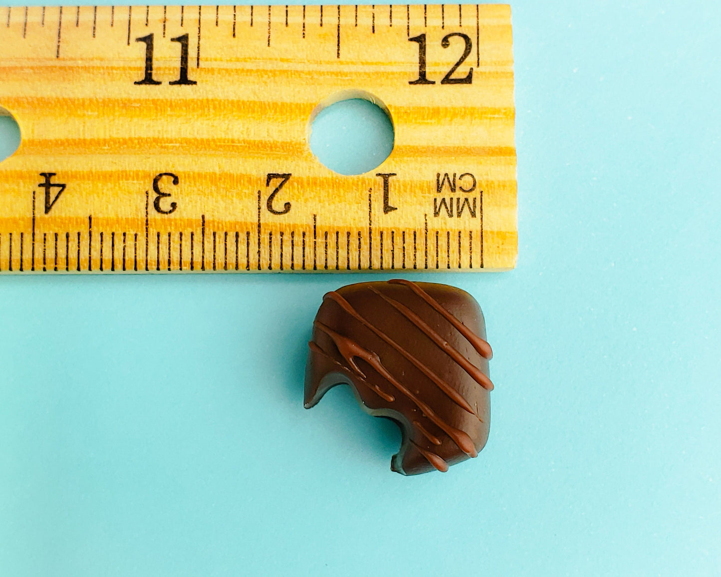 Chocolate Covered Caramel Stitch Marker Charm