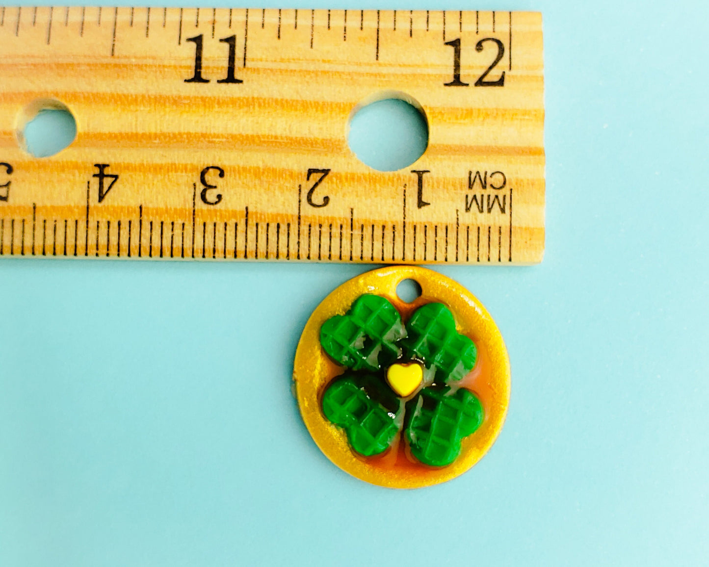 Shamrock Waffle Plate Charm