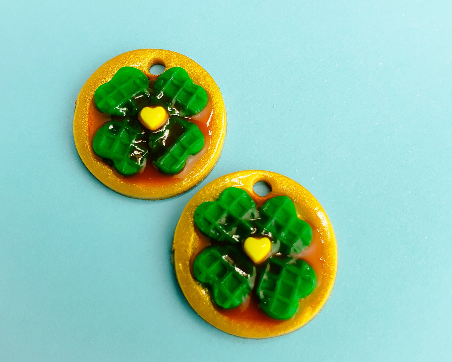 Shamrock Waffle Plate Charm
