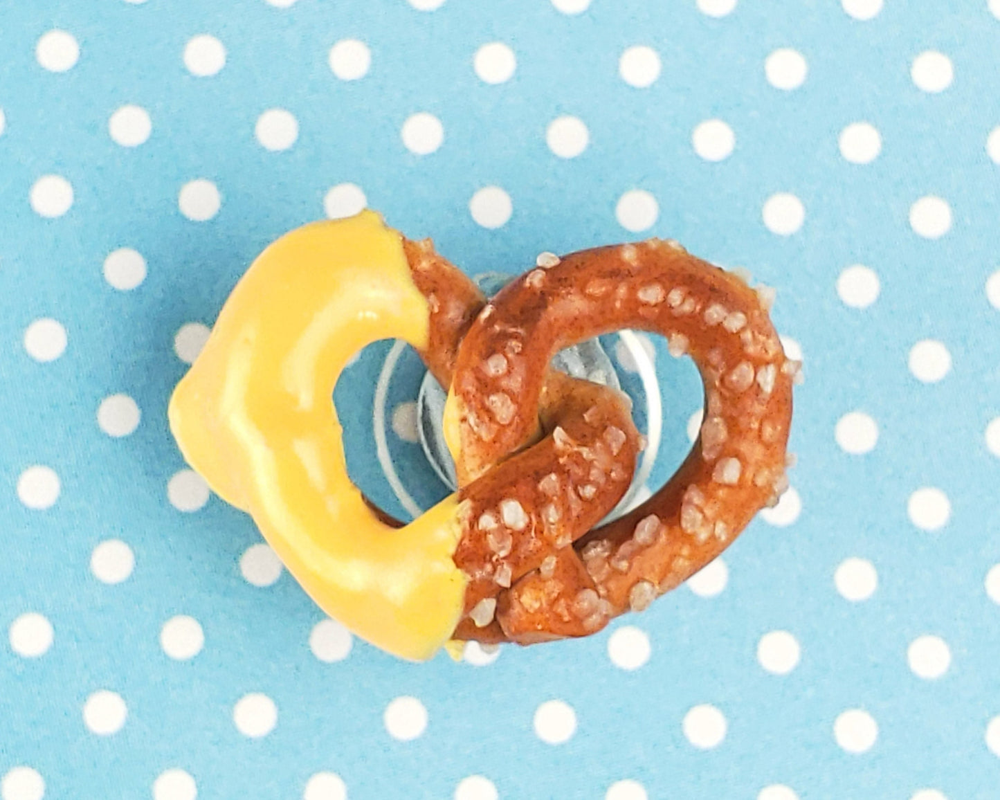 Cheese Dipped Pretzel Shoe Charm