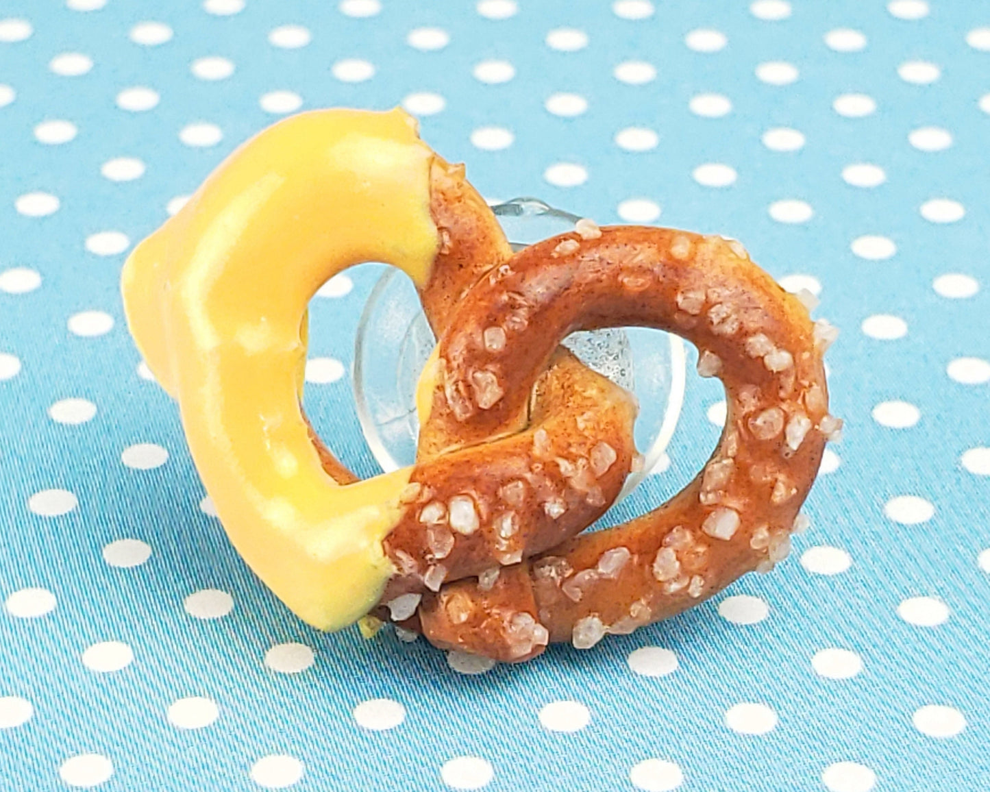 Cheese Dipped Pretzel Shoe Charm