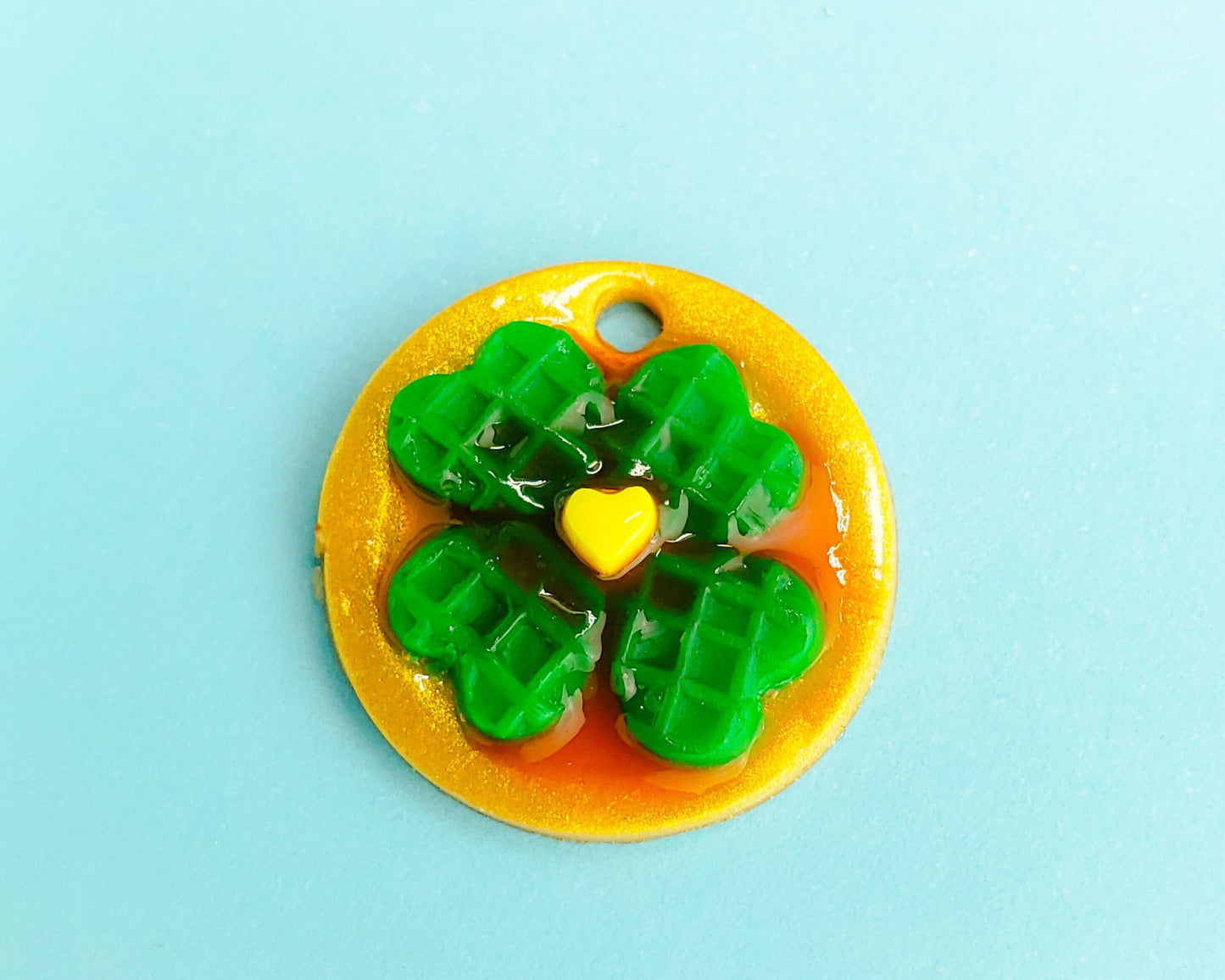 Shamrock Waffle Plate Charm