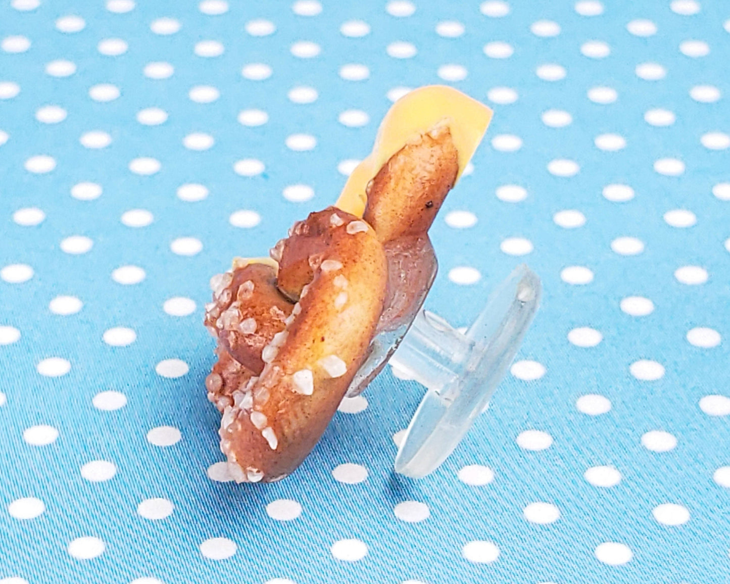Cheese Dipped Pretzel Shoe Charm