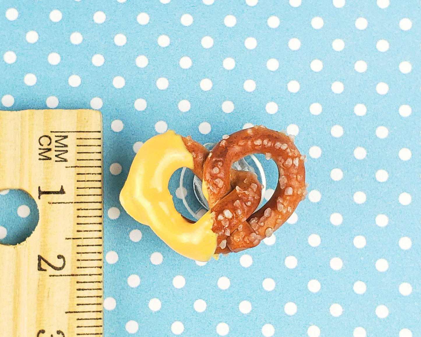 Cheese Dipped Pretzel Shoe Charm