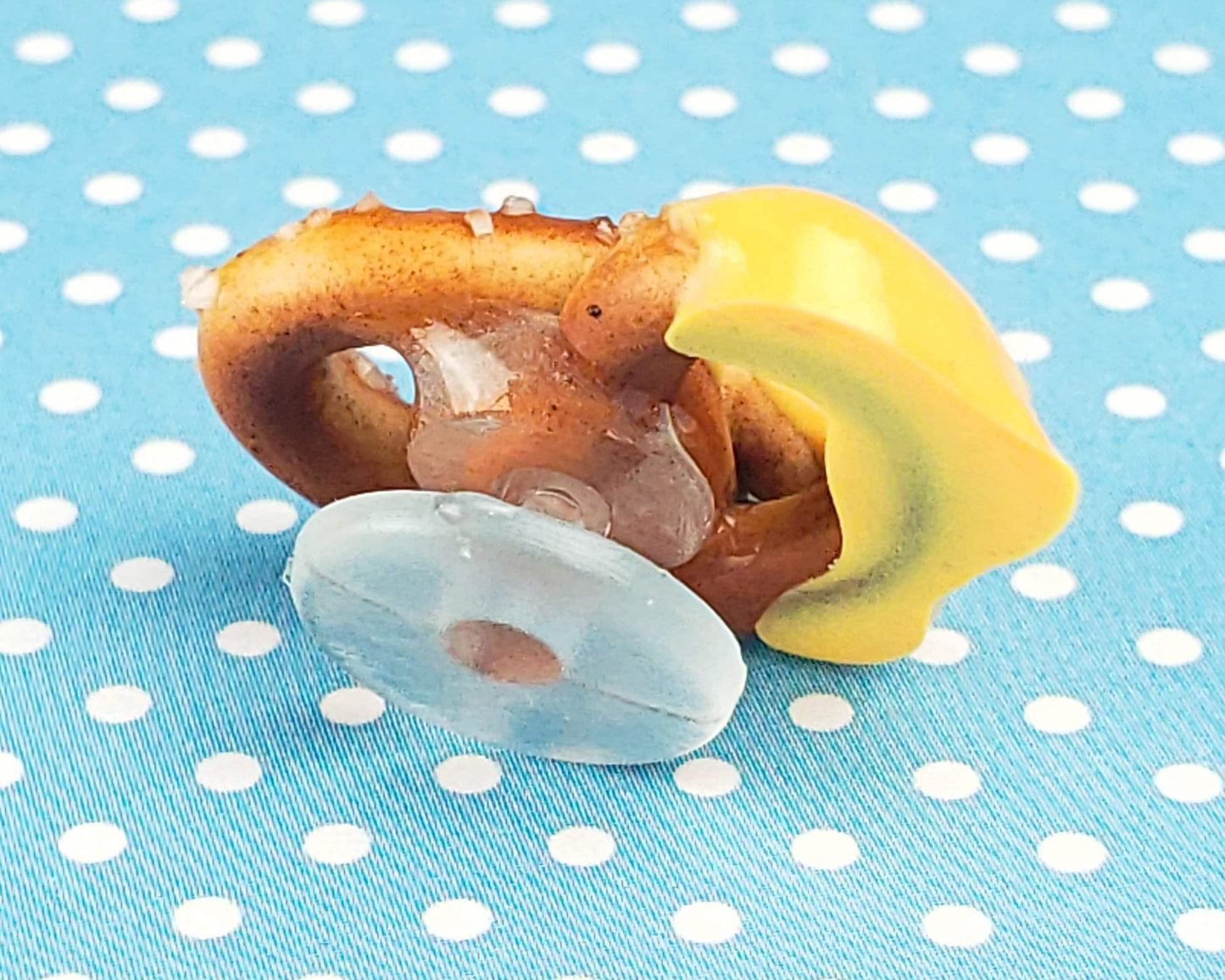 Cheese Dipped Pretzel Shoe Charm