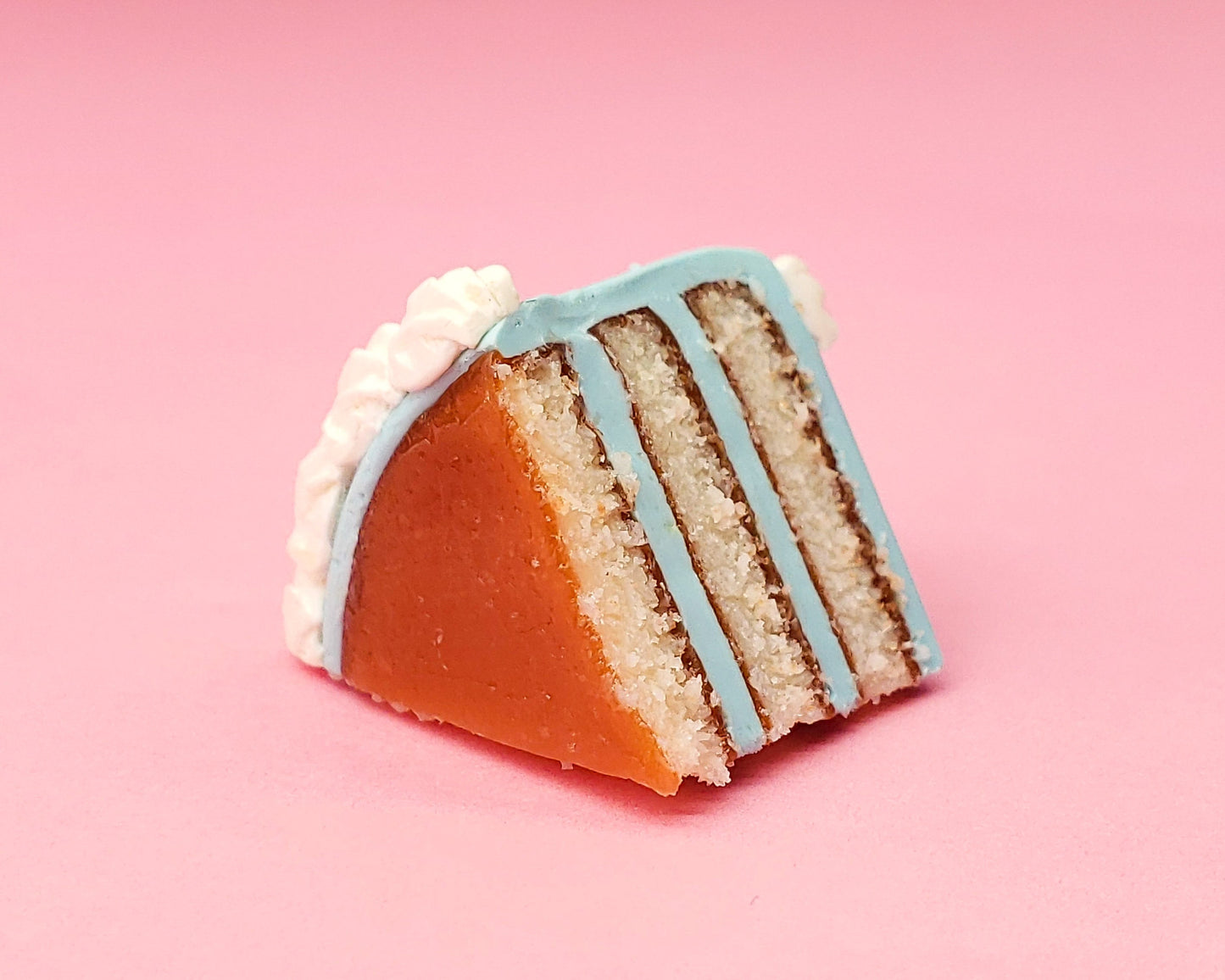 Blue Birthday Cake Slice Earrings