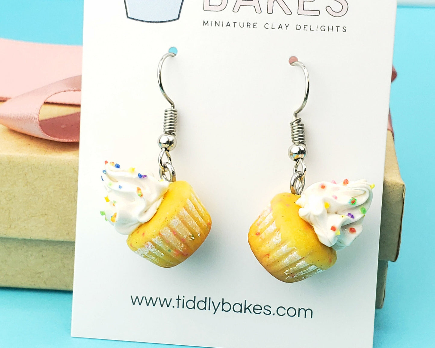 Confetti Cupcake Earrings