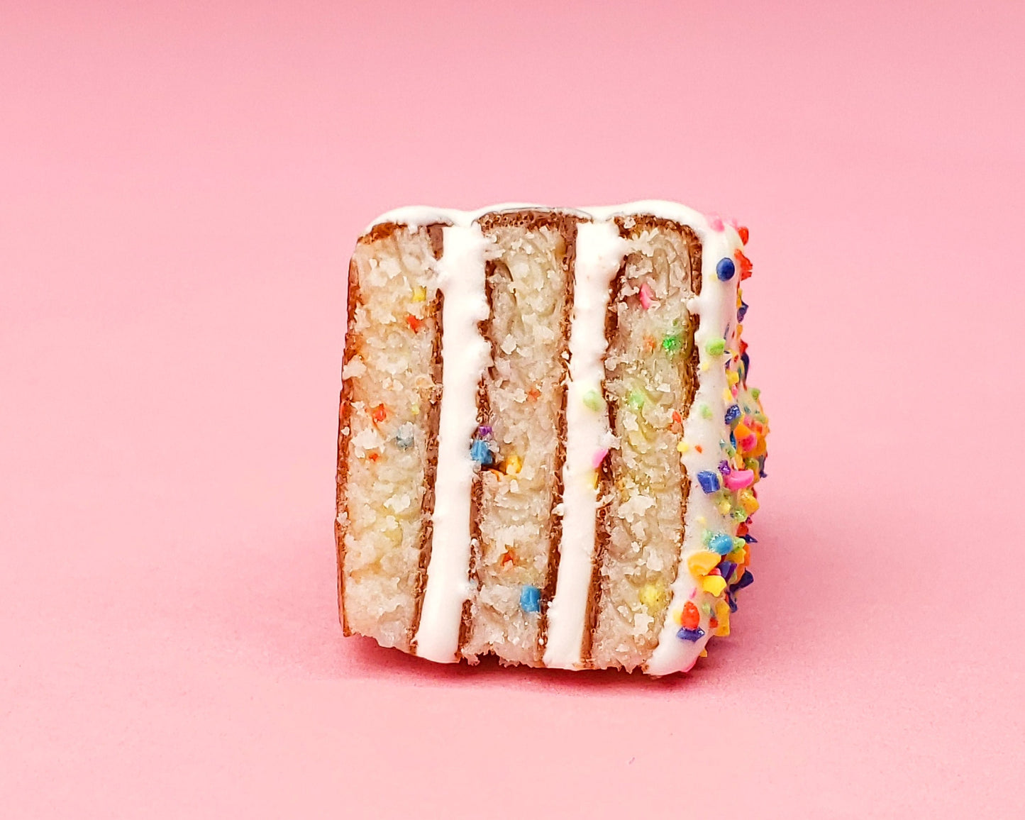 Confetti Cake Slice Charm