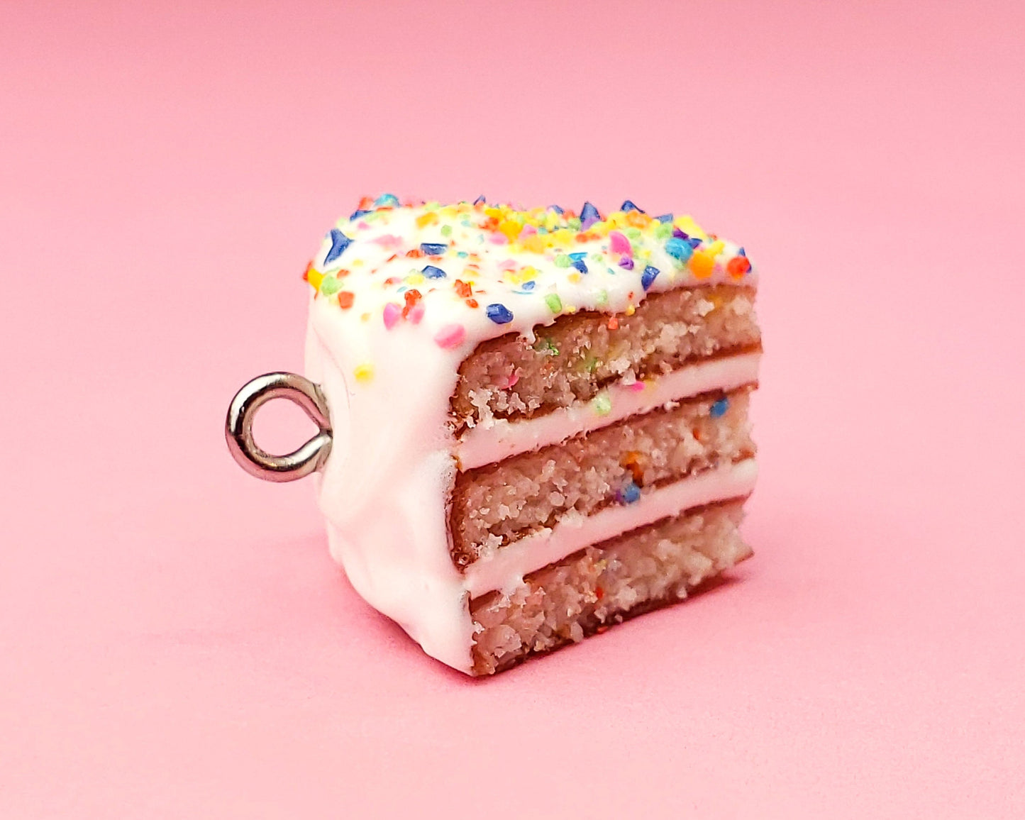 Confetti Cake Slice Charm
