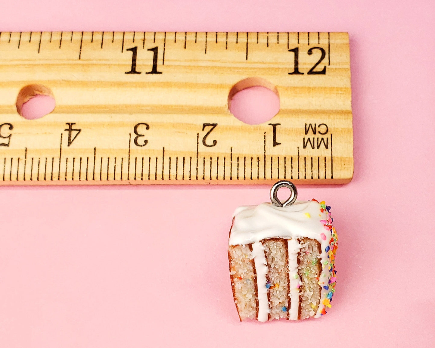 Confetti Cake Slice Charm
