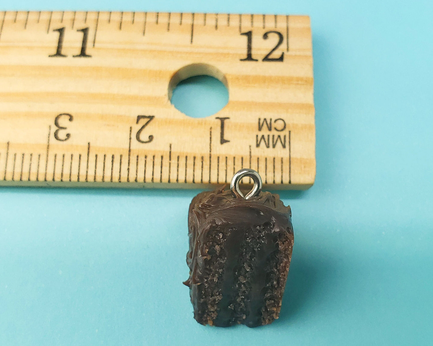 Chocolate Fudge Cake Slice Charm