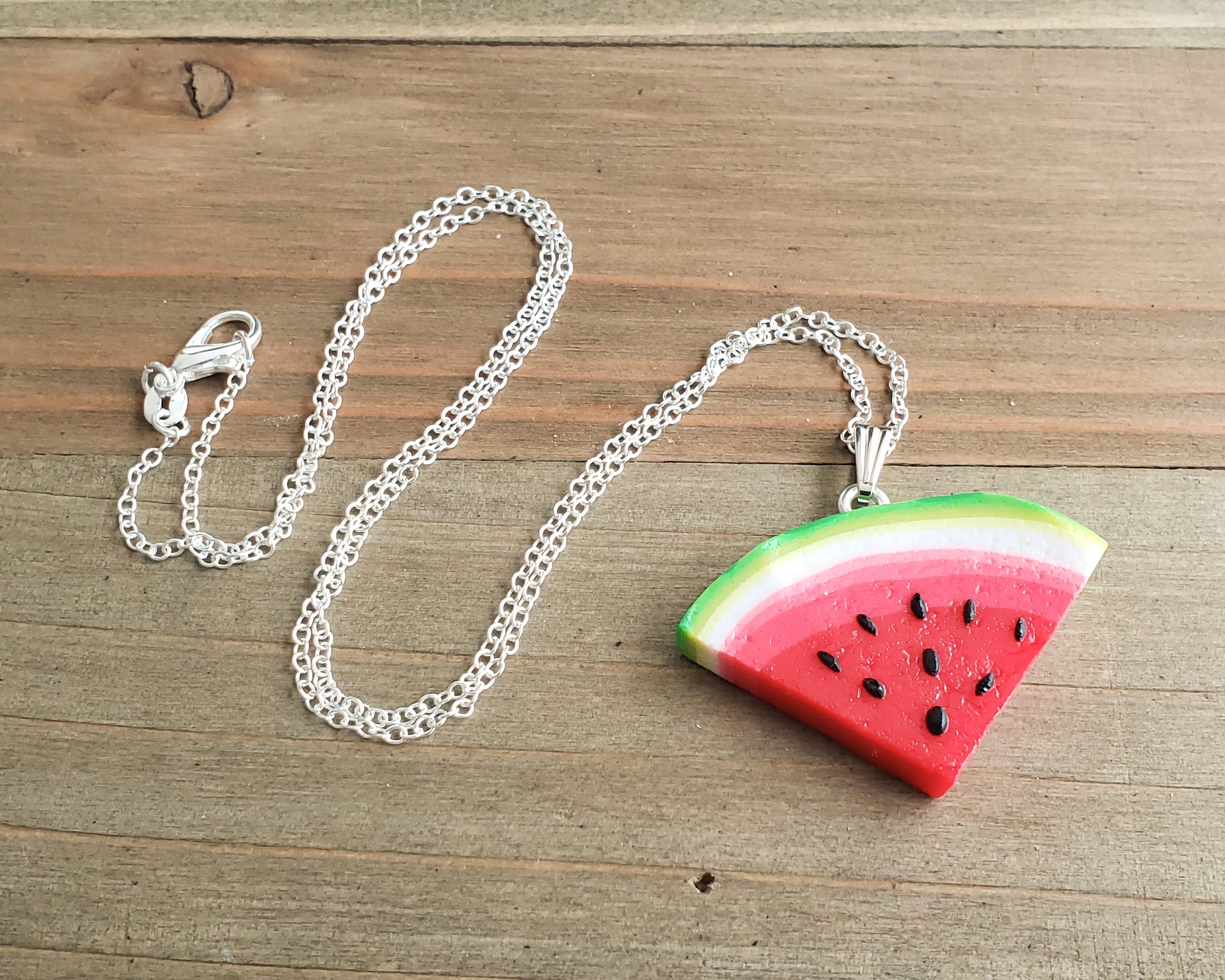 Watermelon necklace clearance