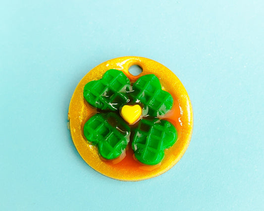 Shamrock Waffle Plate Charm